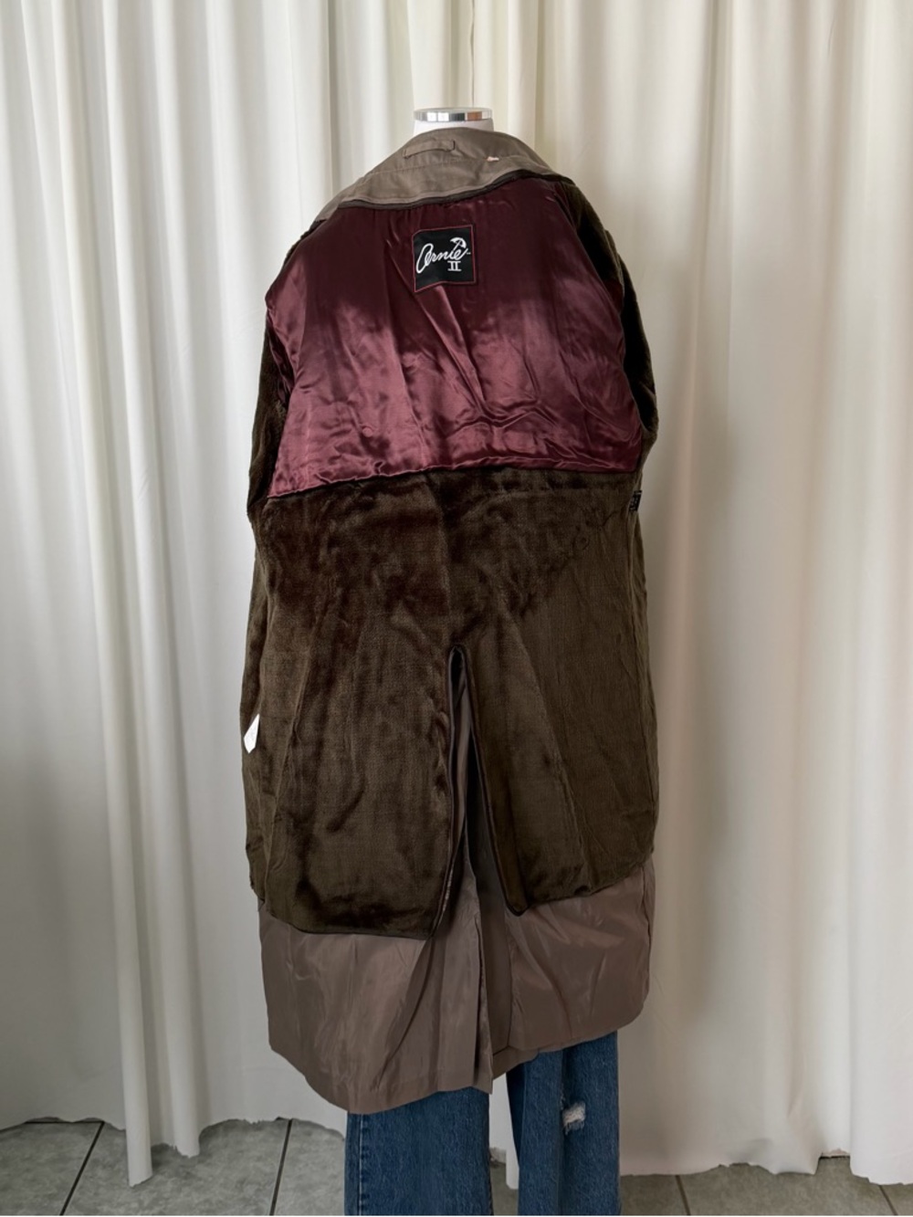 Vintage 80s Arnie II Trench Coat Men’s 40 Reg Taupe. - Picture 6 of 15